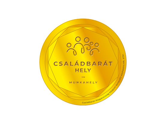 A kép a Családbarát Hely minősítés logóját ábrázolja.